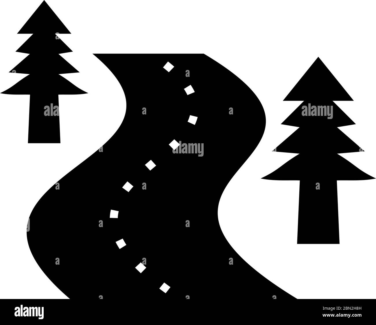 Road Glyph black icon Stock Vector Image & Art - Alamy