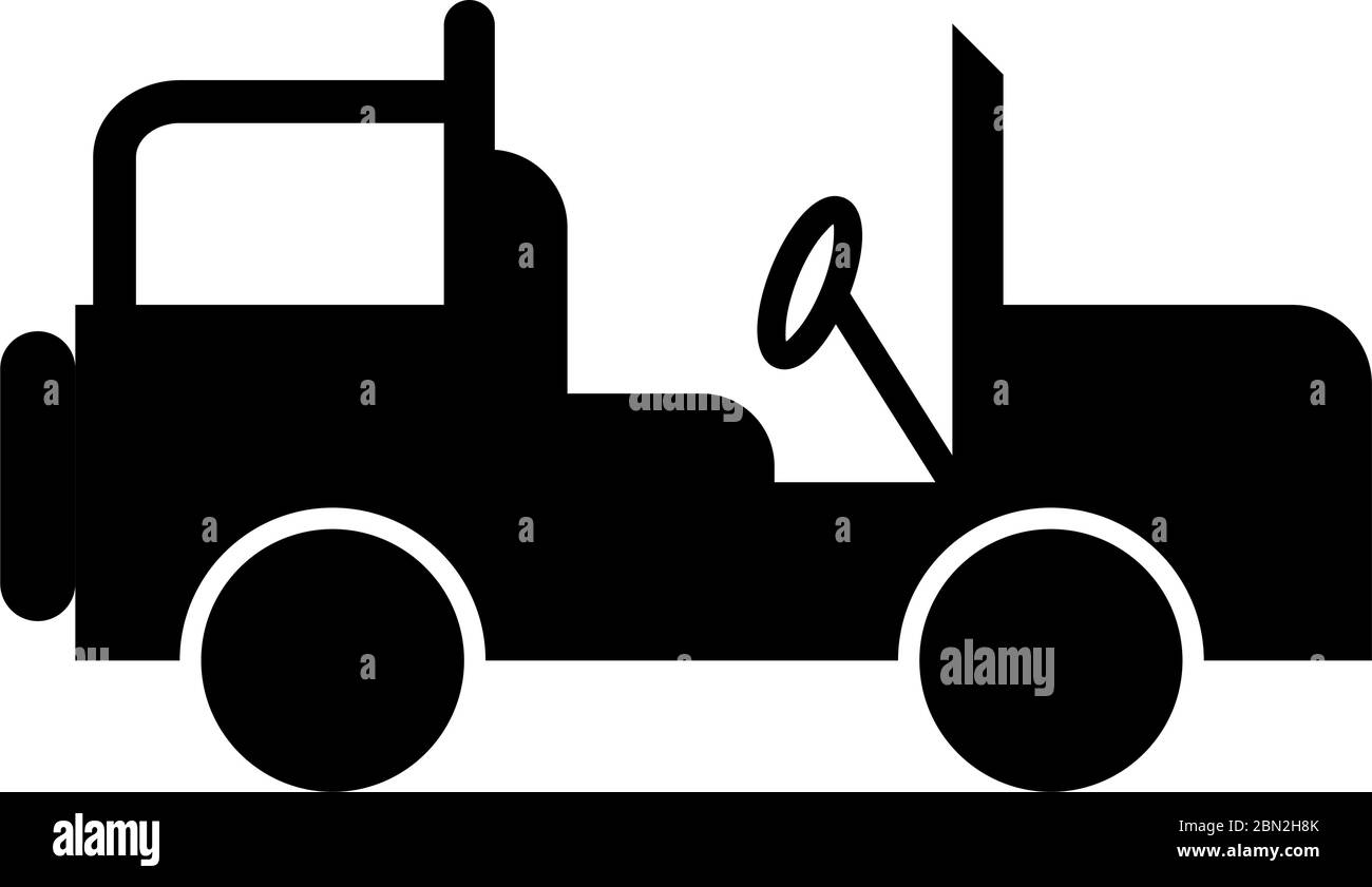 Safari jeep Glyph black icon Stock Vector Image & Art - Alamy