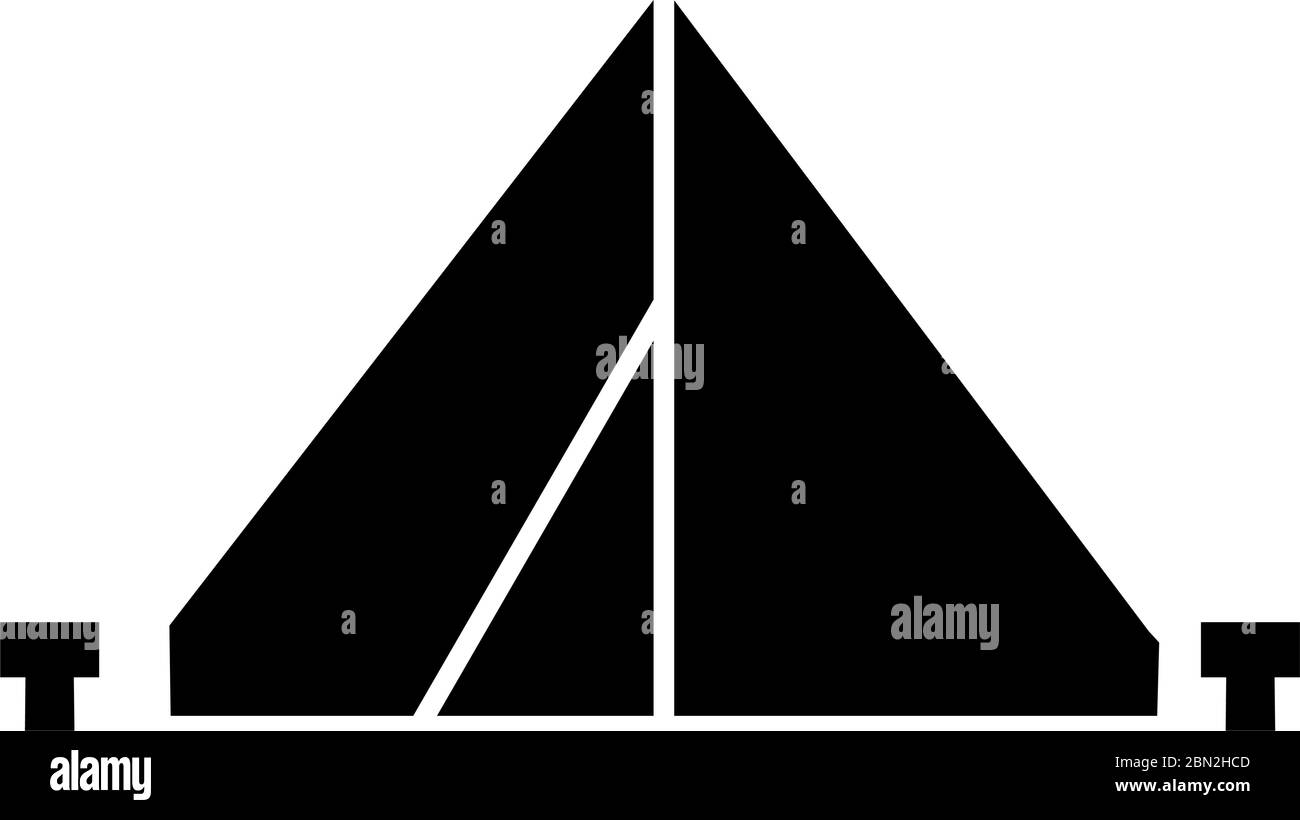 Tent Glyph black icon Stock Vector Image & Art - Alamy