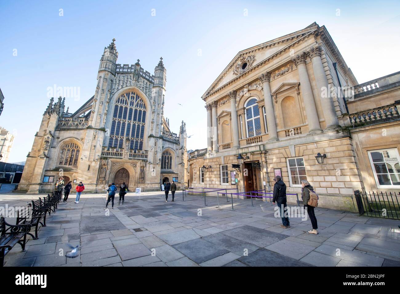 Abbey Church Yard, Bath, UK Stock Photo Alamy