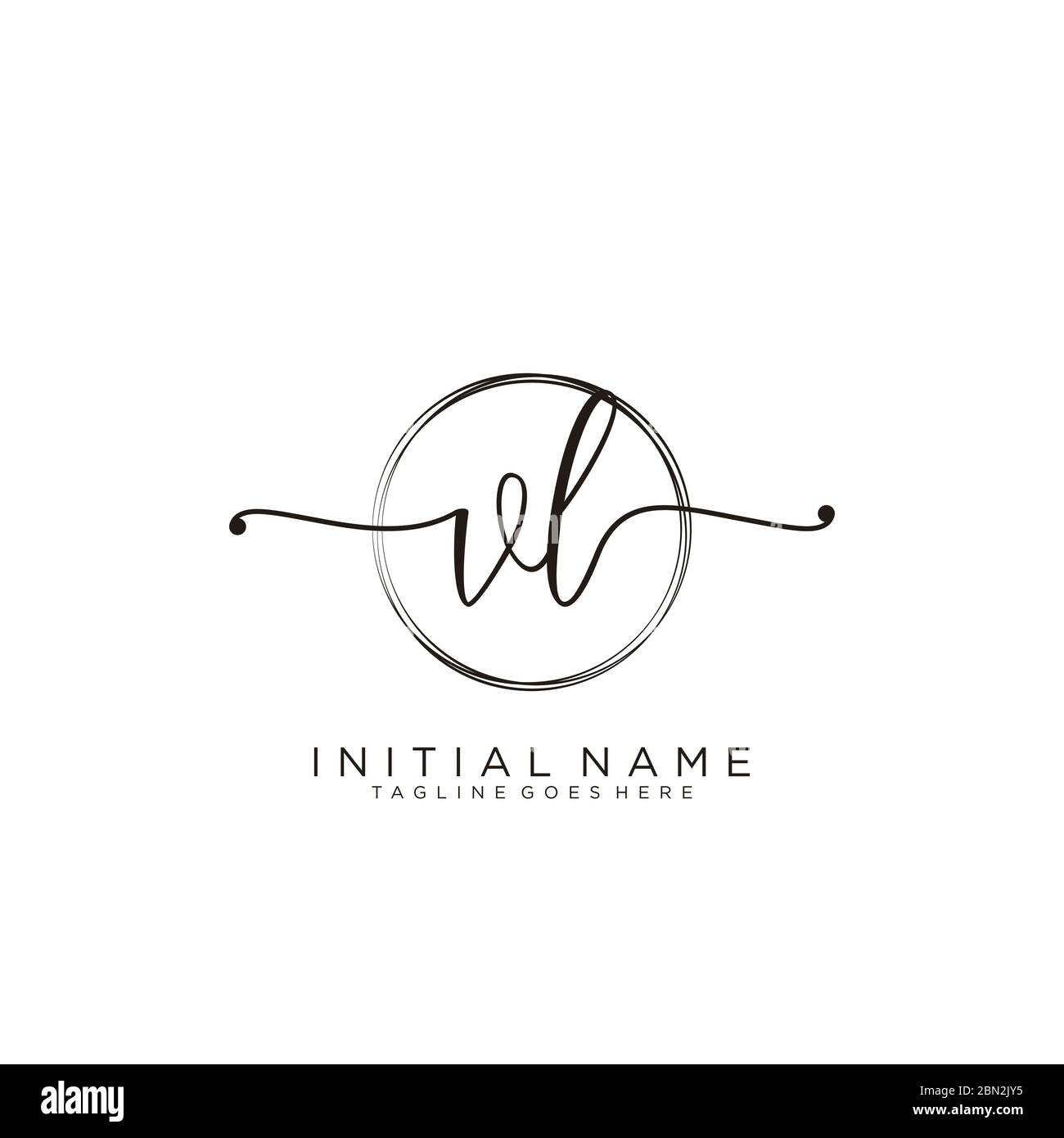 Vl v l watercolor letter logo design Royalty Free Vector