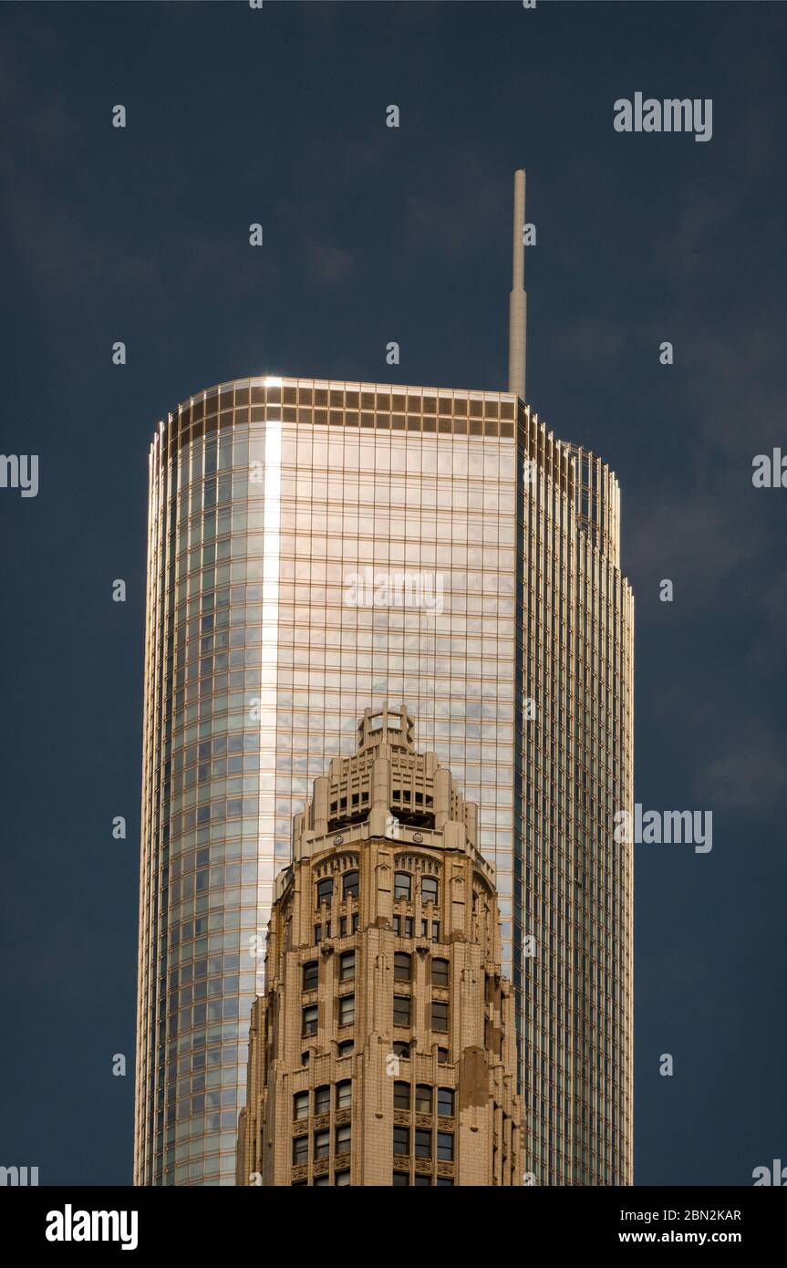 Trump international hotel and tower Chicago Illinois Stock Photo