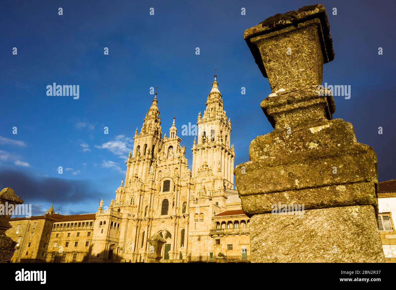 Santiago de Compostela, A Coruña province, Galicia, Spain February 12th, 2020 Baroque