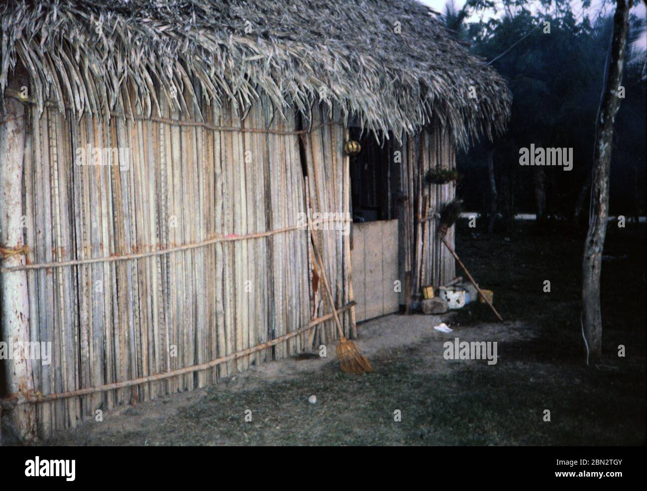 Latin America / Honduras ca. 1987 - Parsonage in a small town in Honduras late 1980s Stock Photo