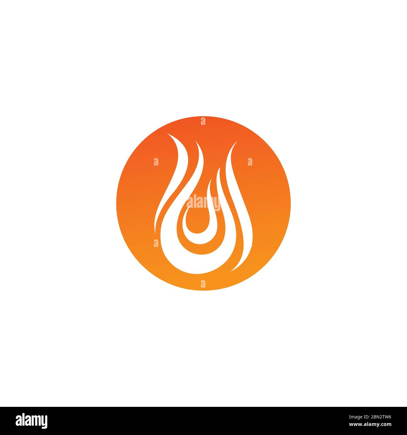 Fire flame hot logo Stock Vector Image & Art - Alamy