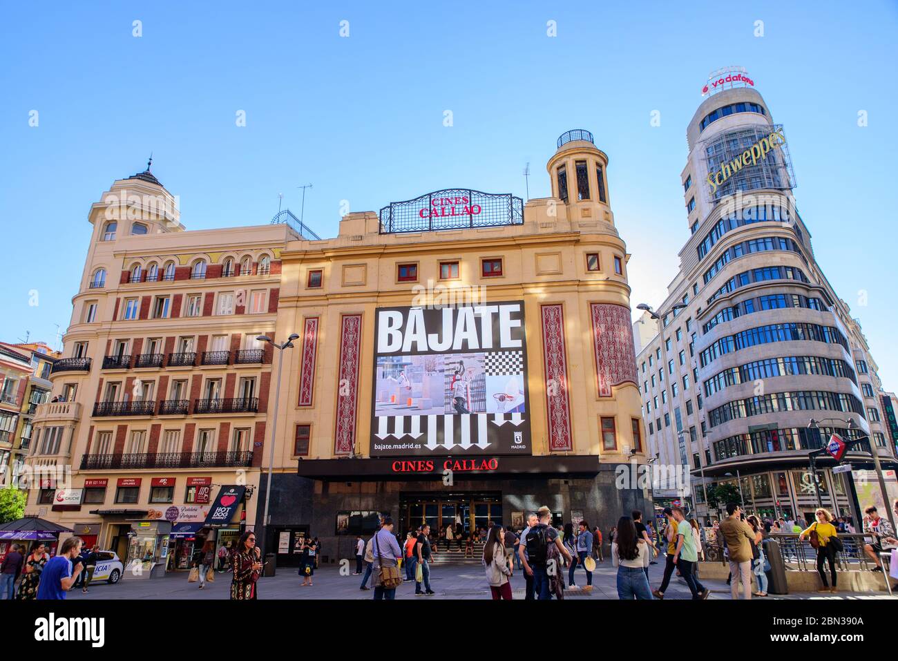 Plaza del Callao in Madrid, Spain Stock Photo