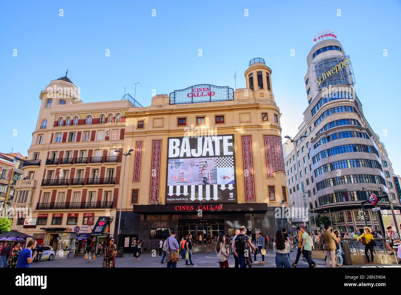 Plaza del Callao in Madrid, Spain Stock Photo - Alamy