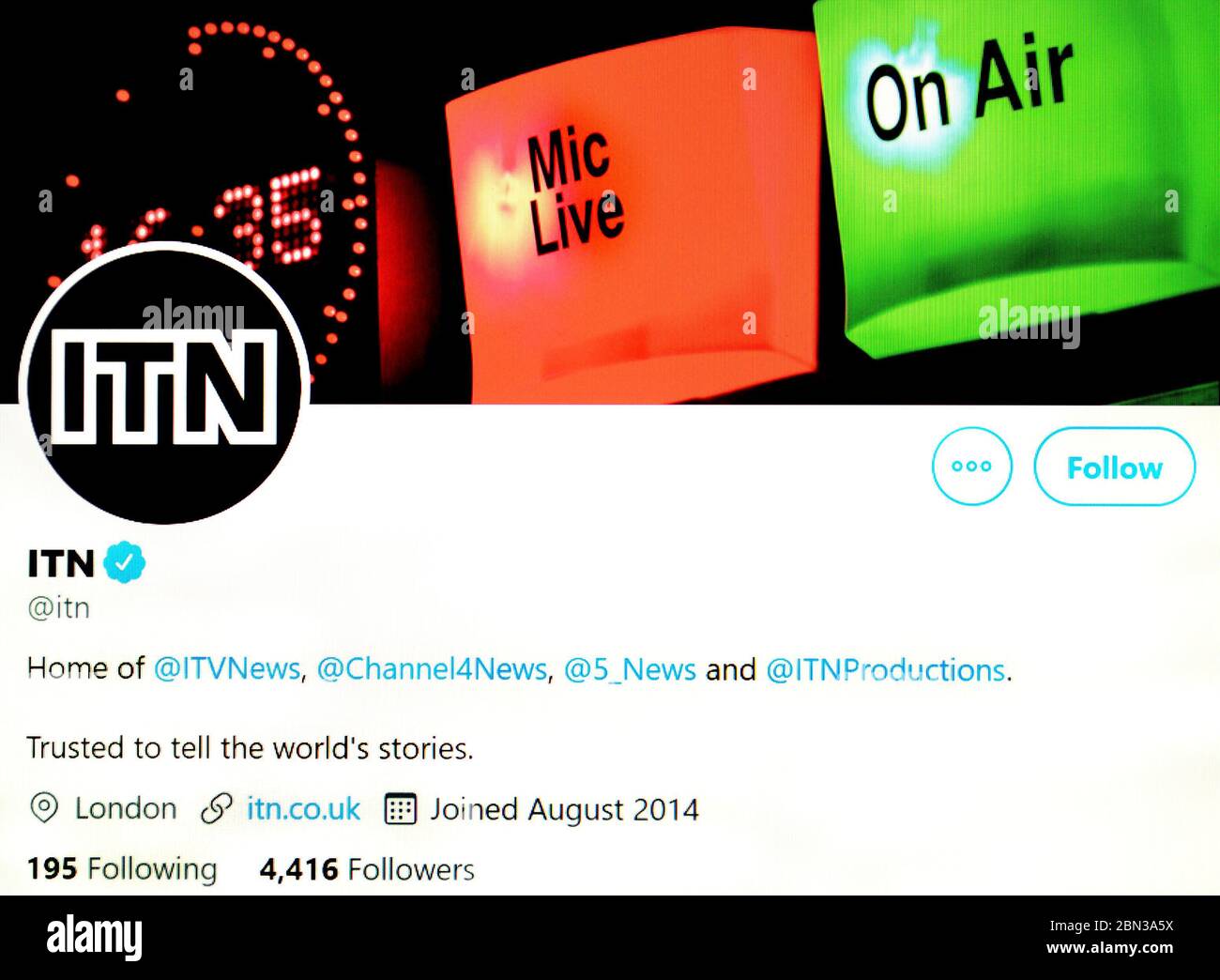 Itn twitter hi-res stock photography and images - Alamy