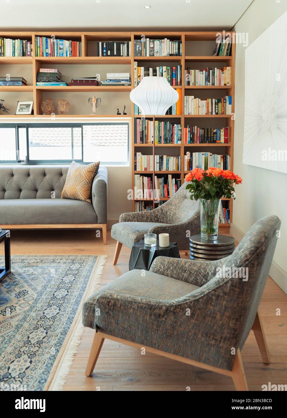 Modern home showcase living room Stock Photo - Alamy