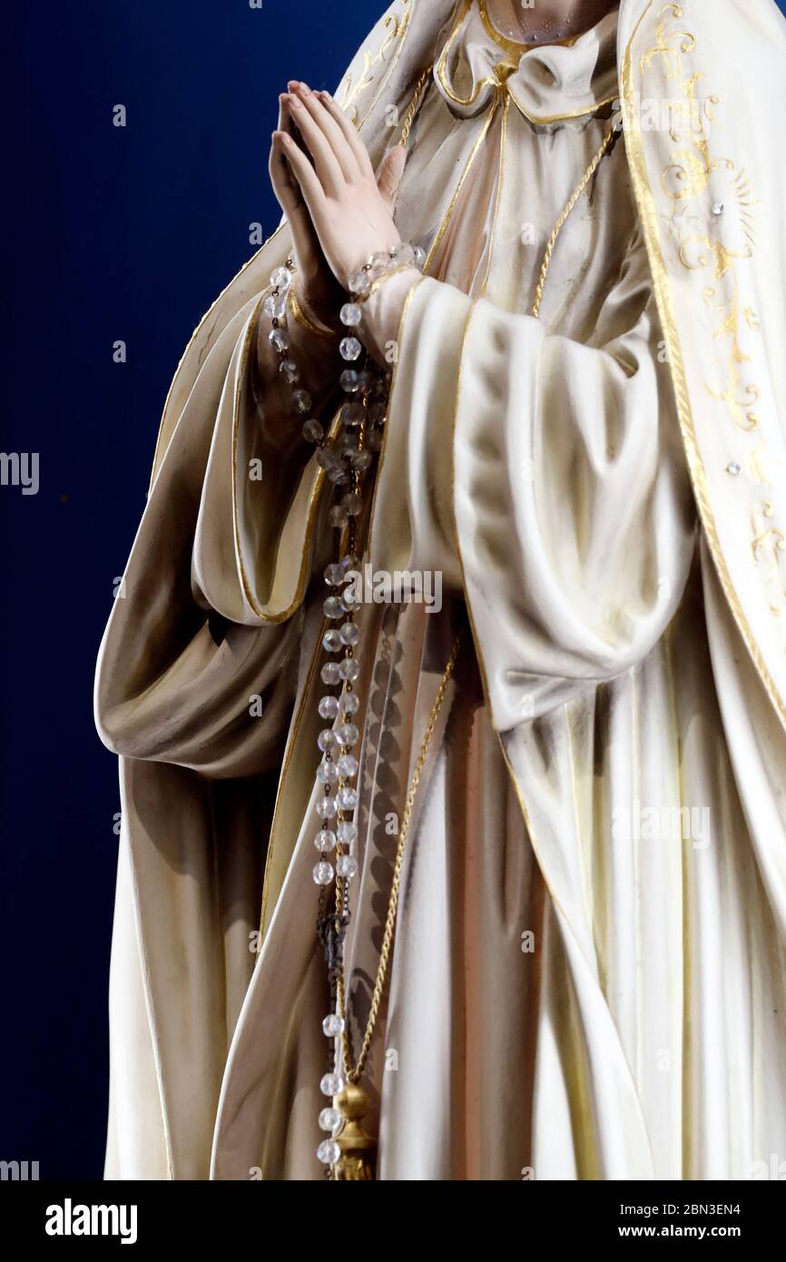 Saint Honore d'Eylau church.  Virgin Mary. Our Lady of Fatima.  Paris. France. Stock Photo