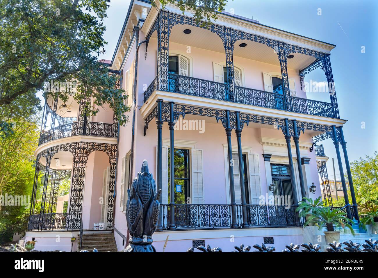 Wrought Iron Gate Fence Decorations Colonel Short's Villa Mansion