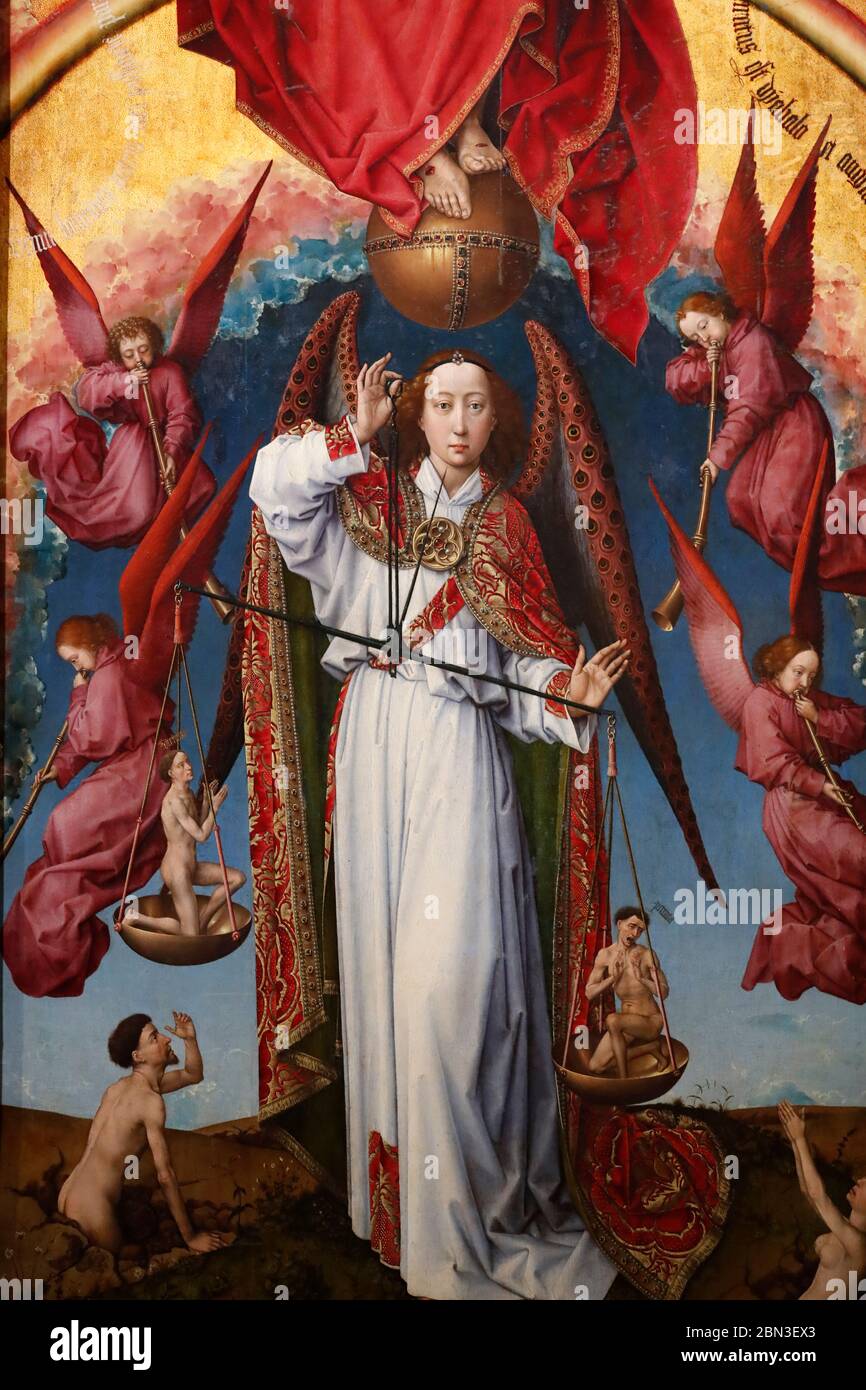 Archangel michael altarpiece hi-res stock photography and