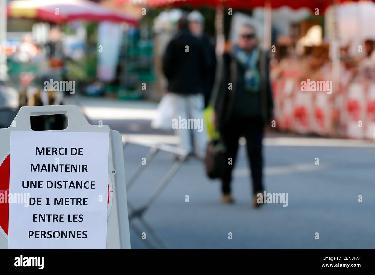 Coronavirus (COVID-19)  epidemic. Containment measures.  France. Stock Photo