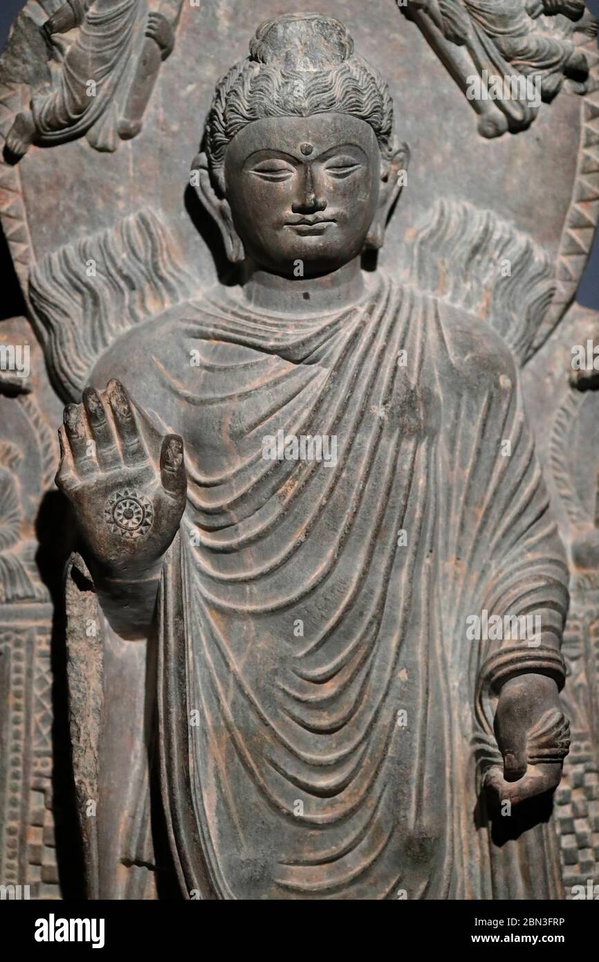 Buddha. Third century. Afghanistan. Paris. France Stock Photo Alamy