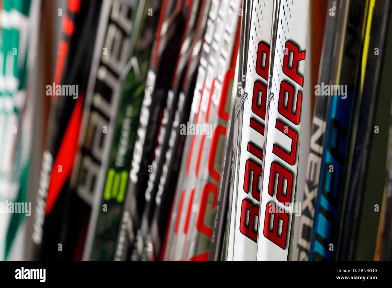 Ice Hockey. Hockey sticks. France Stock Photo Alamy