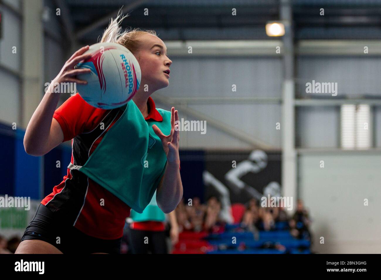 CARDIFF UNITED KINGDOM Feb Netball Action During The RCT Babes Championships