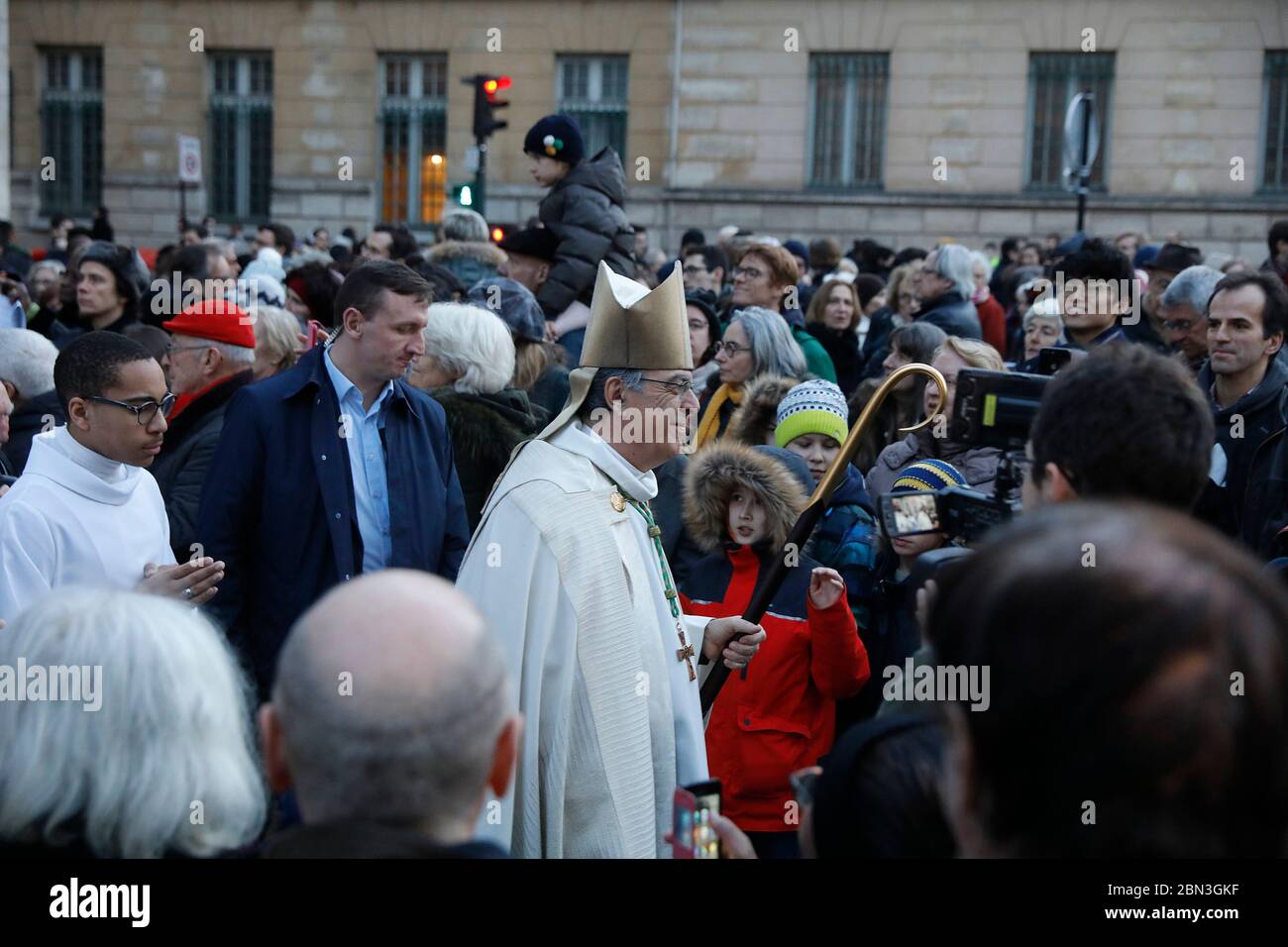 Feast of Ste Genevieve in Paris, France. Stock Photo