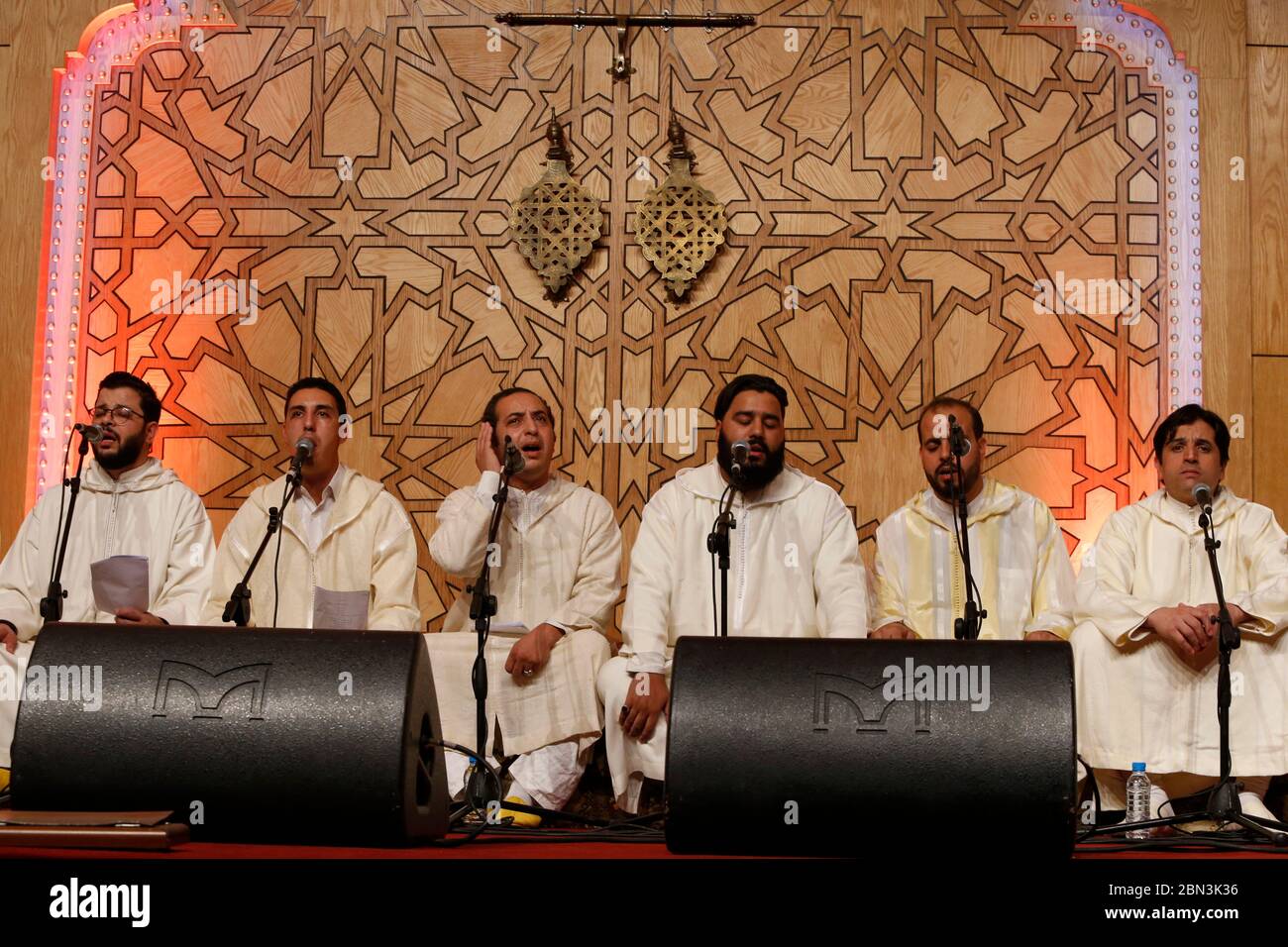 Sufi culture festival in Fes, Morocco. Boutchichiya tariqa Stock Photo