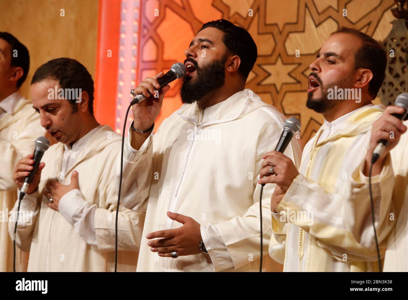 Sufi culture festival in Fes, Morocco. Boutchichiya tariqa Stock Photo