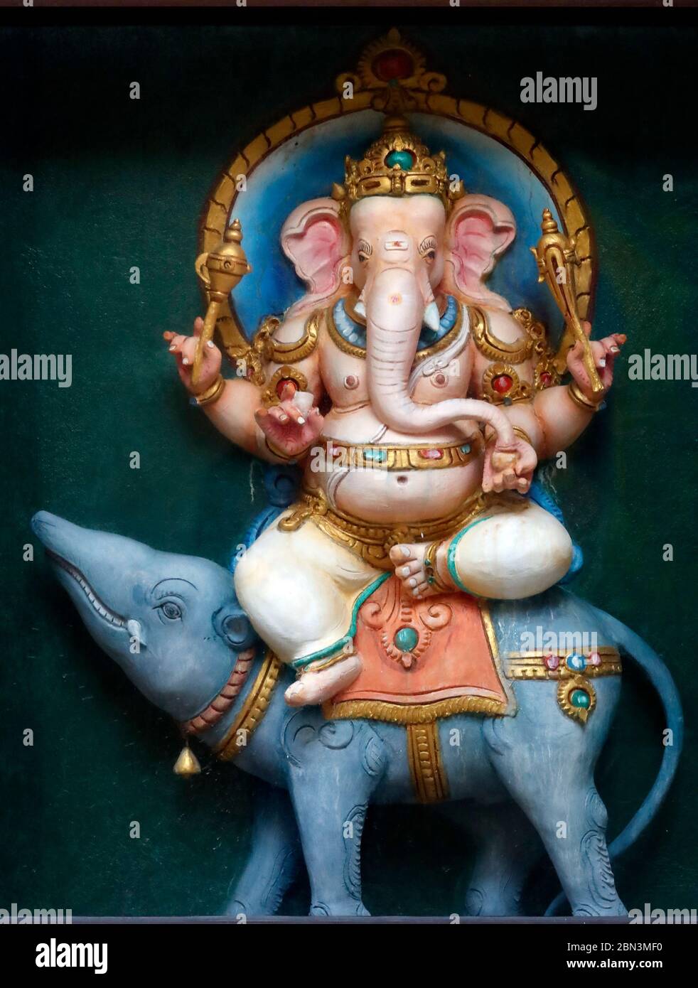 Sri Mahamariamman Hindu Temple. Ganesha or Ganapati : the elephant ...