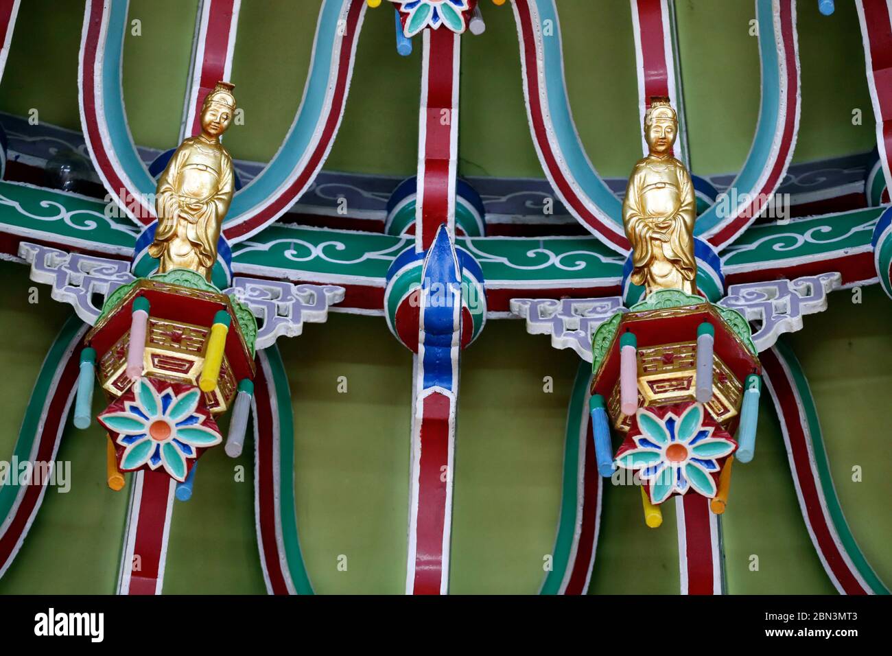 Thean Hou Temple. Roof decoration. Kuala Lumpur. Malaysia Stock Photo
