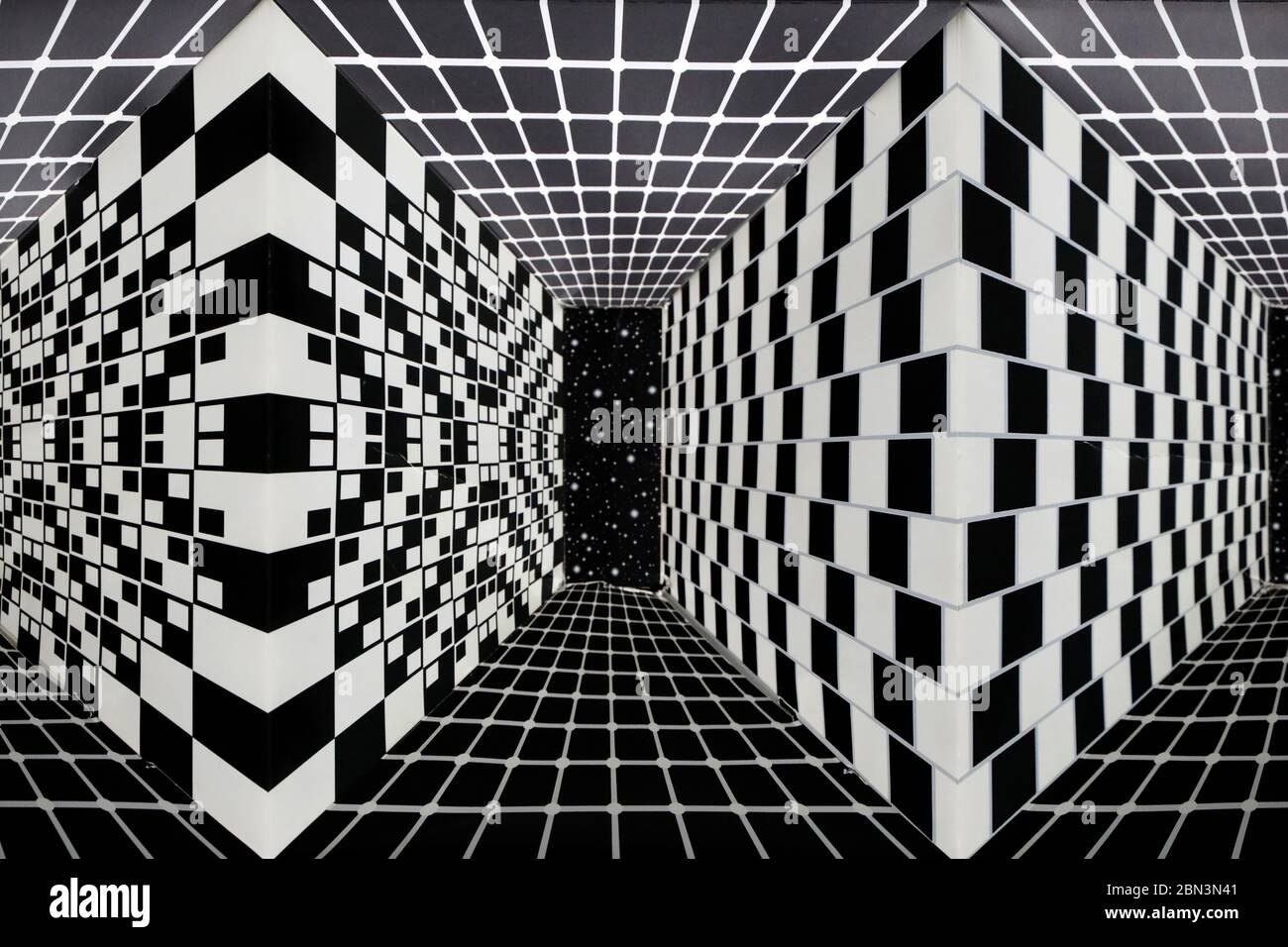 Museum of Illusions. Optical illusion.  Kuala Lumpur. Malaysia. Stock Photo