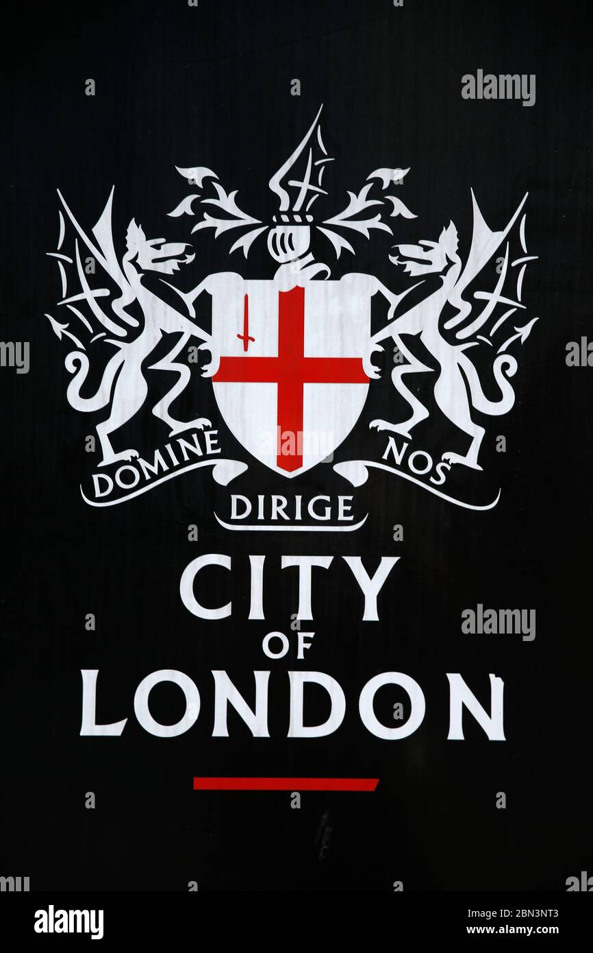 Coat of arms of the City of London, U.K. Stock Photo