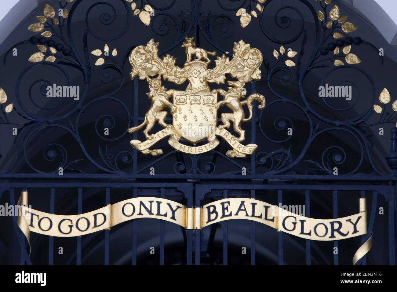 Coat of arms on a building in the City of London, U.K. Stock Photo