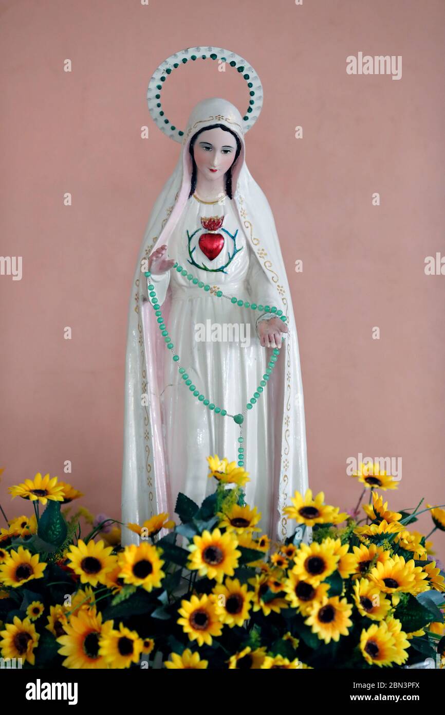 Virgin Mary. Our Lady of Fatima. Stock Photo