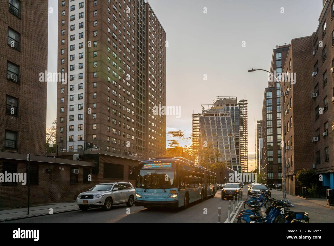 The NYCHA Fulton Houses complex of apartments in Chelsea in New York
