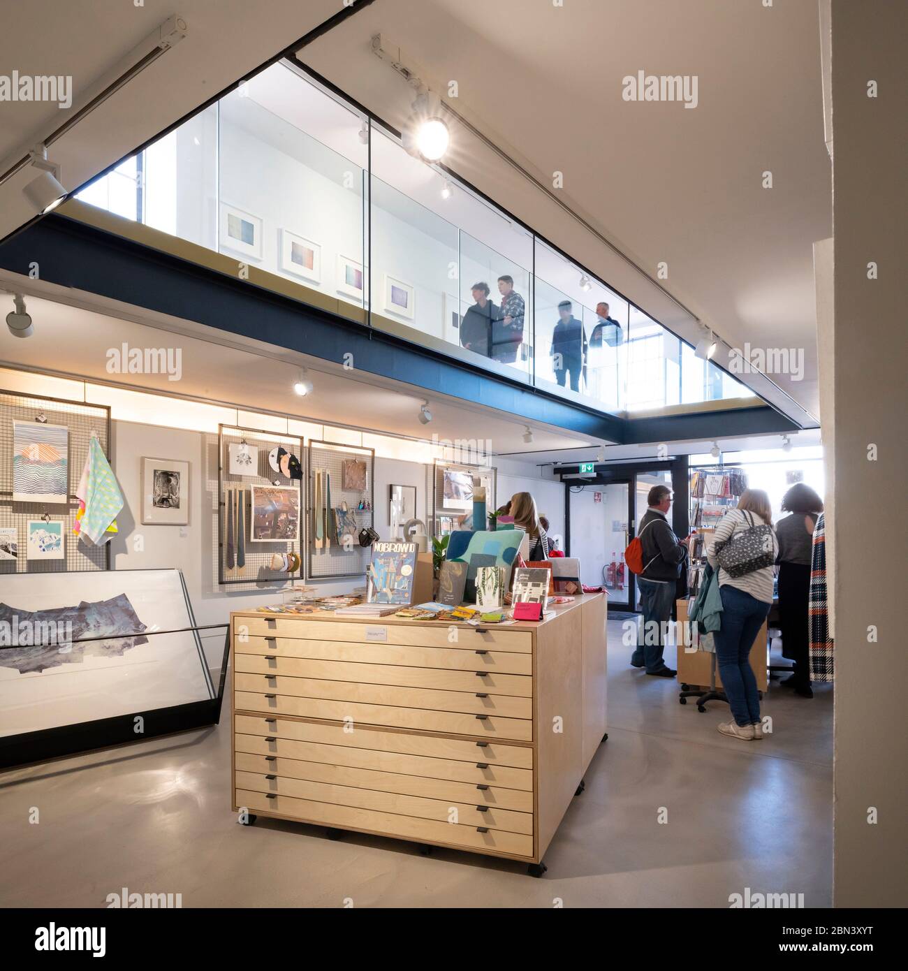 Interior view of the gift shop. Edinburgh Printmakers, Edinburgh