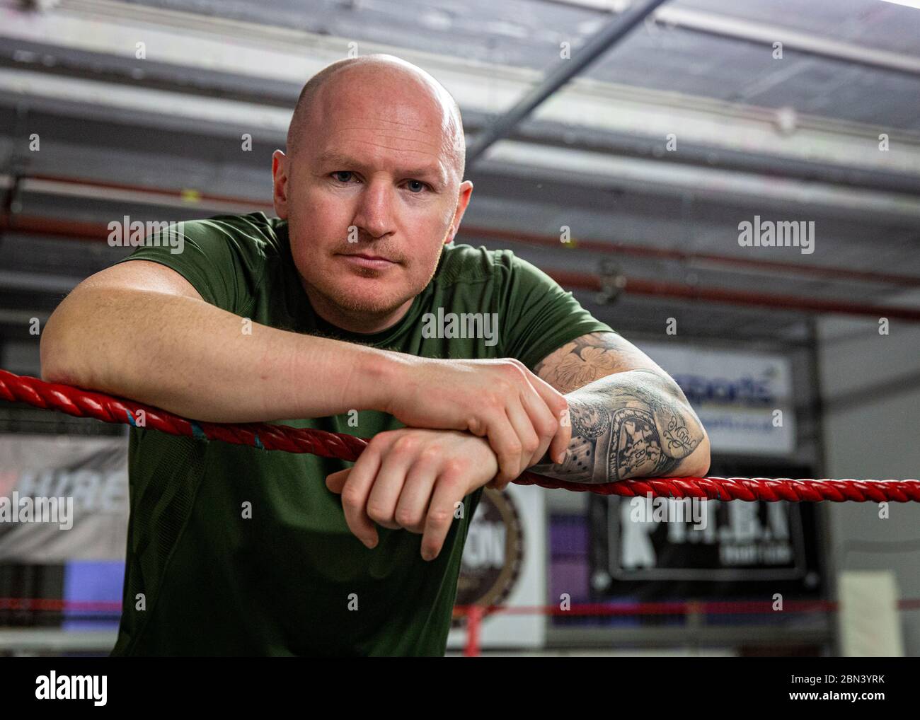 Stockport, UK. 03 May 2018. Matthew 'Magic' Hatton. The former professional boxer once held the European welterweight title and challenged for the WBC light-middleweight title. Now he runs the Magic Hatton gym/physical fitness centre. Photo by Matthew Lofthouse - Freelance Photographer Stock Photo