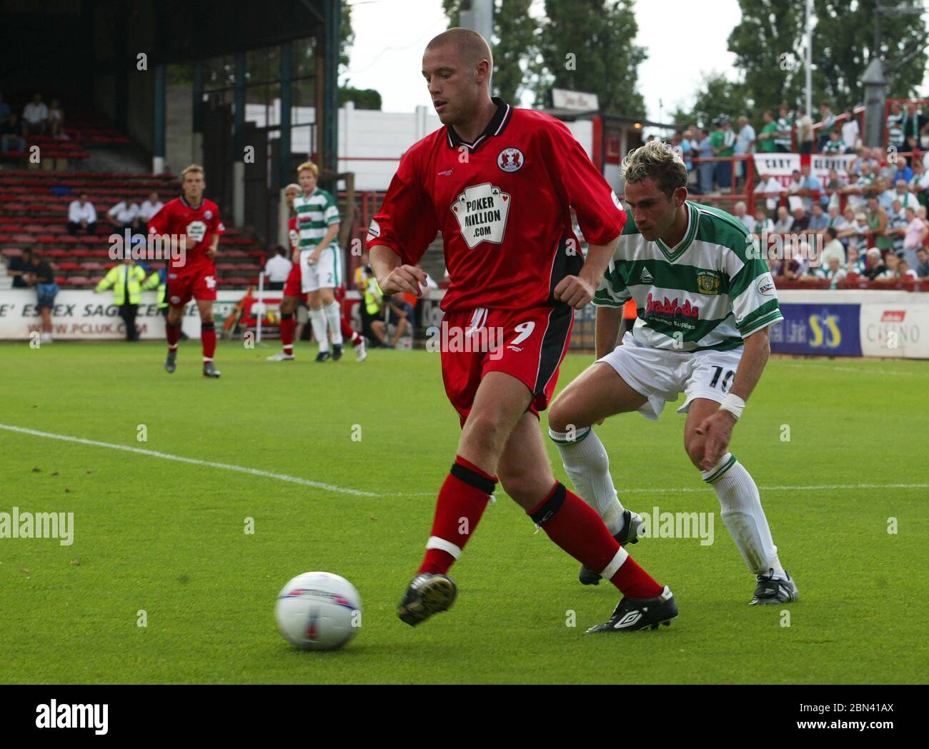 LONDON, UK. AUGUST 23: Gary Alexander of Leyton Orient during League Division 3 between Leyton Orient and Yeovil Town at Matchroom stadium, London on Stock Photo