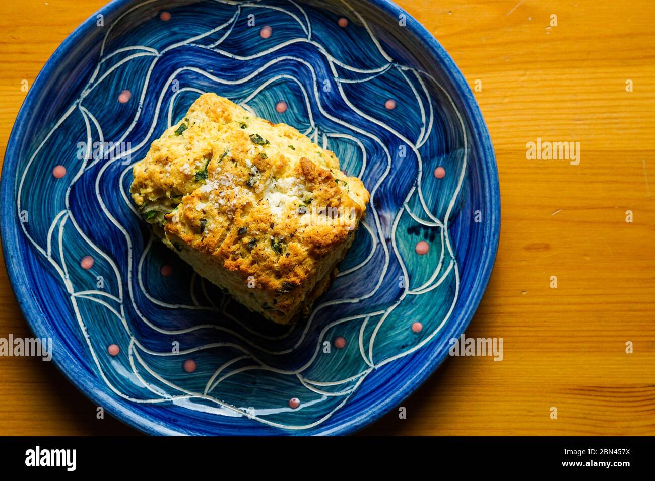Sour cream and chive biscuits Stock Photo Alamy