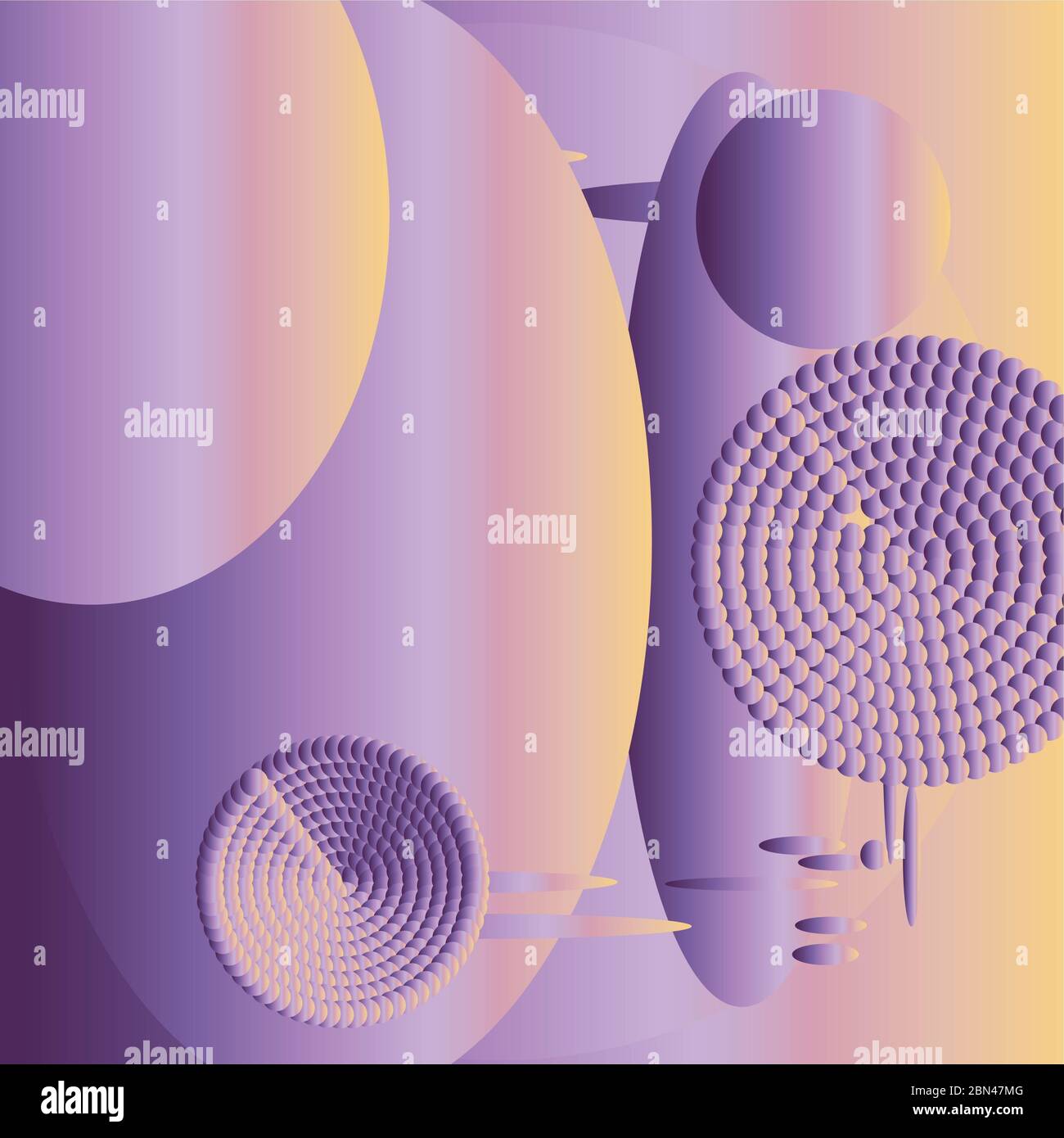 abstract green background with circles Stock Photo - Alamy