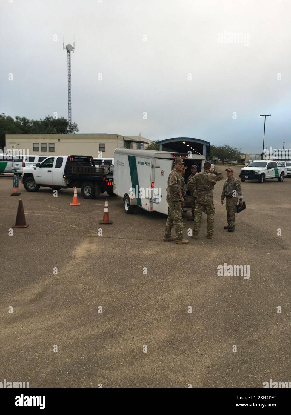 U.S. Border Patrol agents from the Laredo Sector Mobile Response Team deployed today to North Carolina to assist in law enforcement support, urban search and rescue efforts as Hurricane Florence approaches the Atlantic Coast. Stock Photo