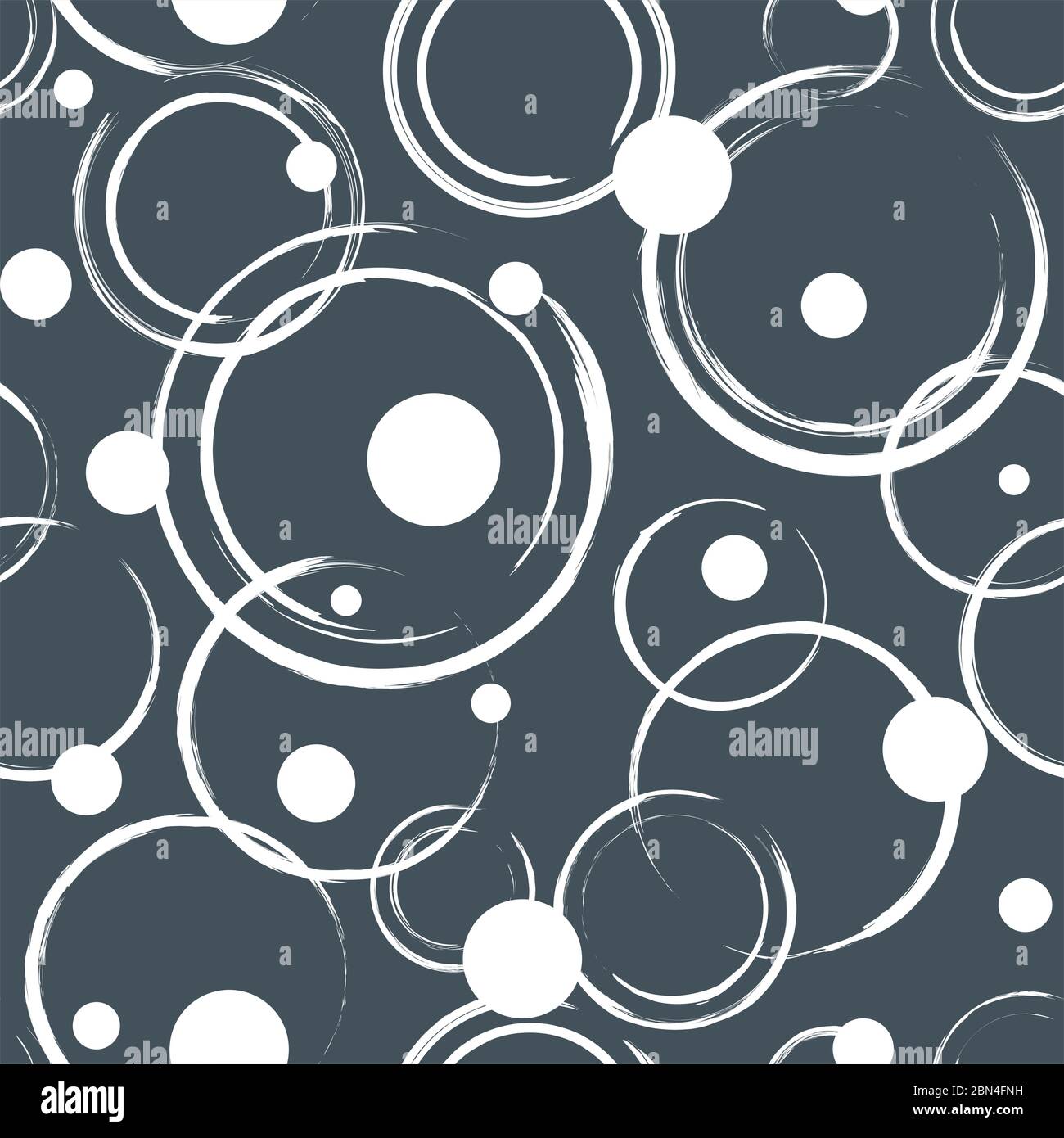 Seamless pattern of abstract white circles on grey background. Seamless ...