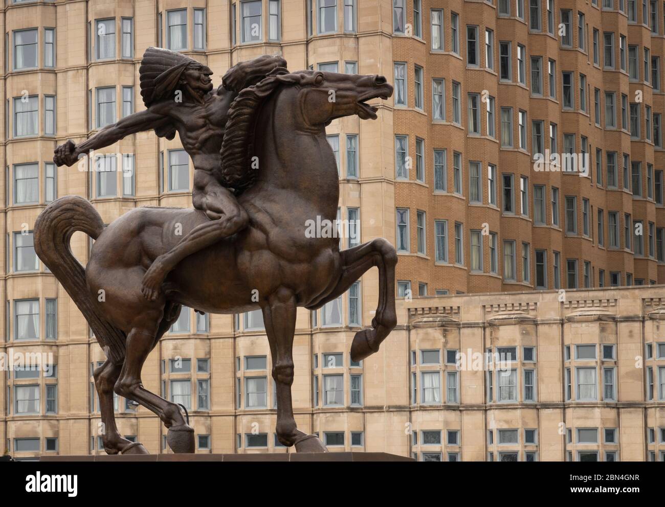 Spearman statue in Grant Park Chicago Illinois Stock Photo Alamy