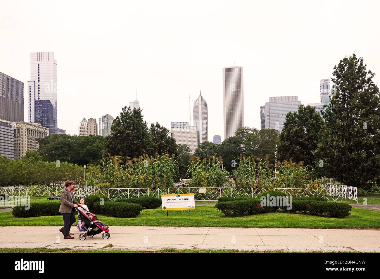 Art on the Farm in Grant Park Chicago Illinois Stock Photo - Alamy