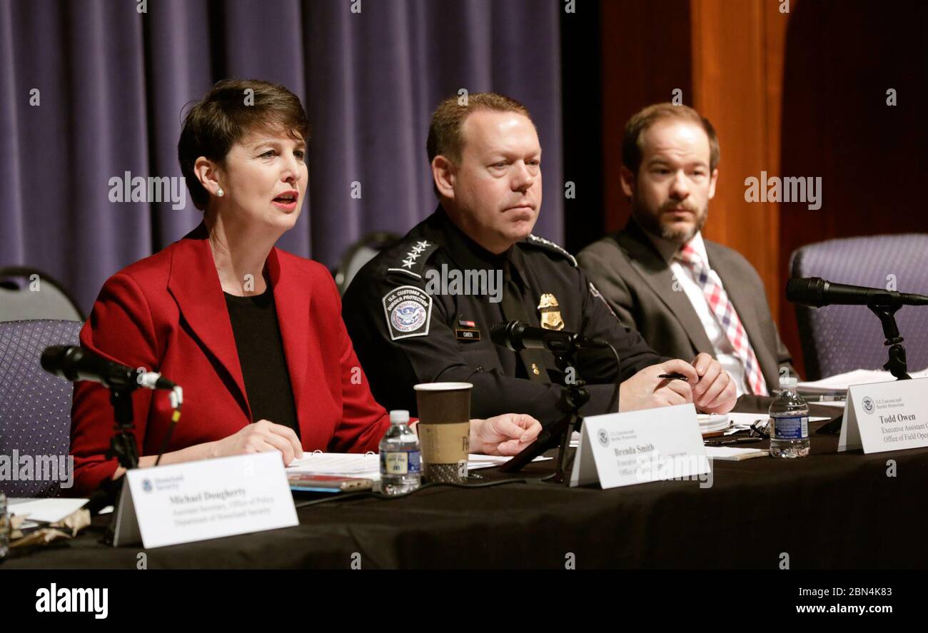 U.S. Customs and Border Protection hosts the 21st Century Customs Framework meeting is held March 1, 2019, in Washington, D.C. U.S. Customs and Border Protection Stock Photo