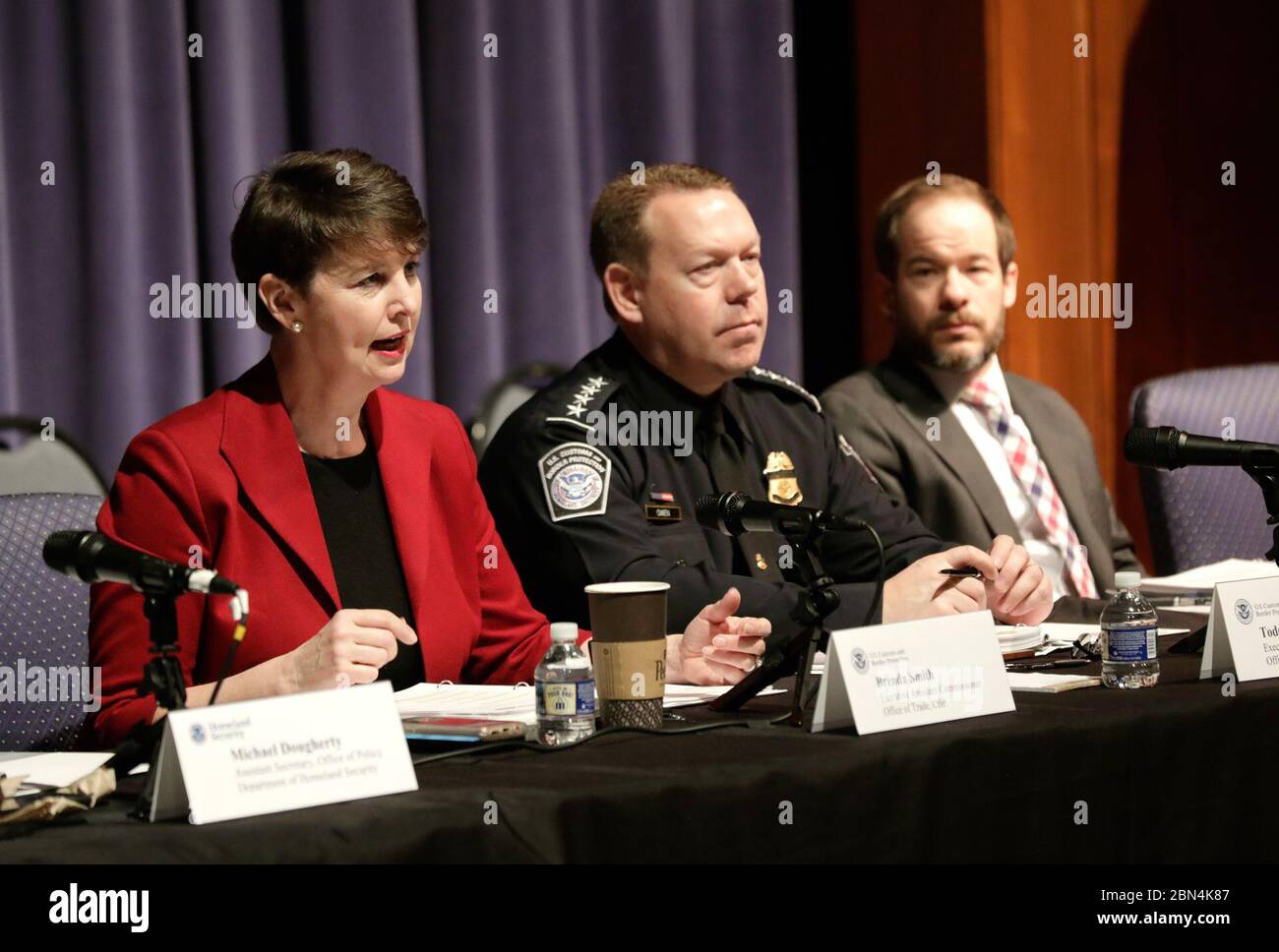 U.S. Customs and Border Protection hosts the 21st Century Customs Framework meeting is held March 1, 2019, in Washington, D.C. U.S. Customs and Border Protection Stock Photo