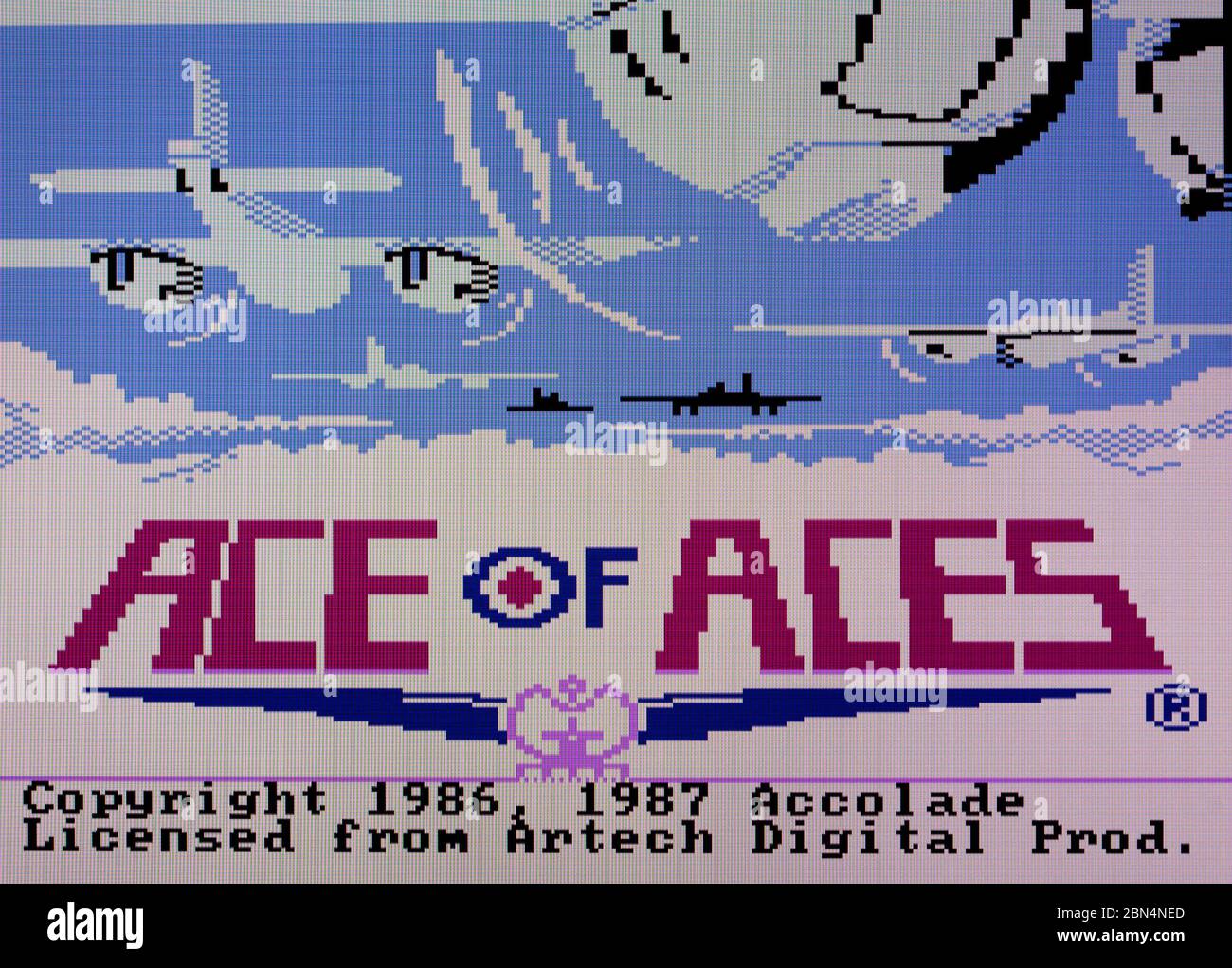 Ace of Aces - Atari 7800 Videgame Stock Photo