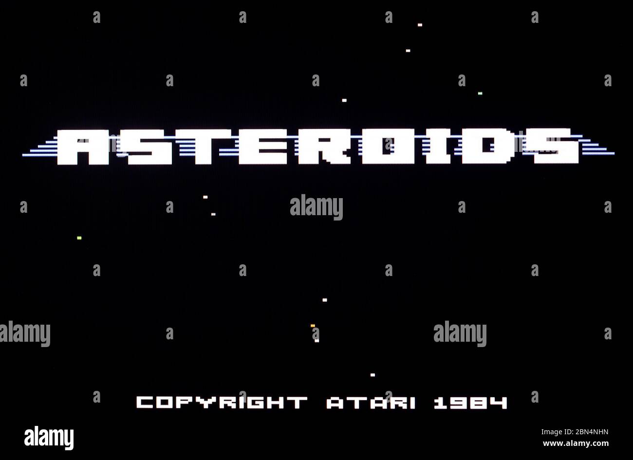 Asteroids - Atari 7800 Videgame Stock Photo