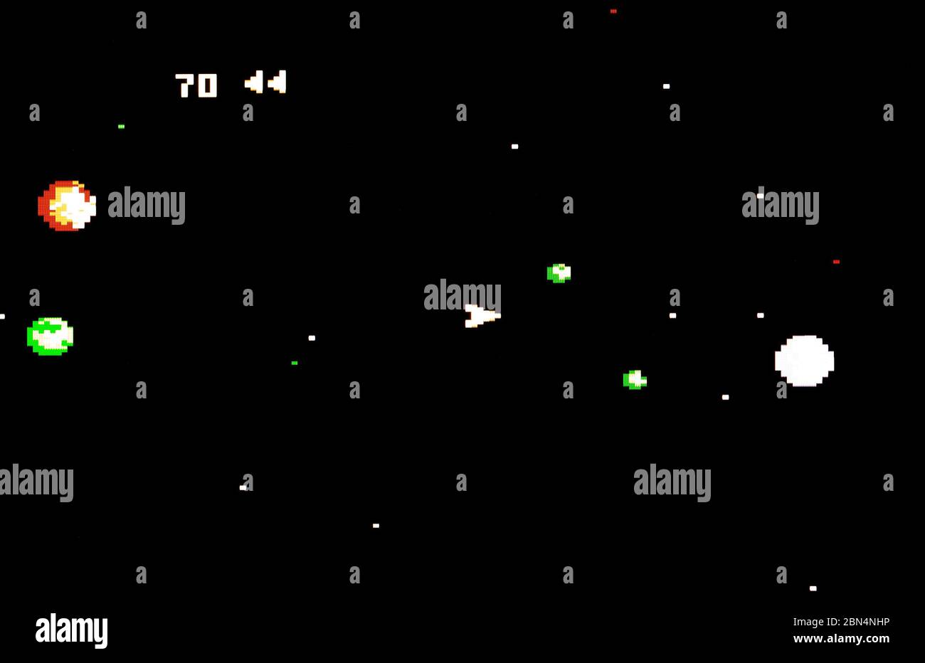 Asteroids - Atari 7800 Videgame Stock Photo
