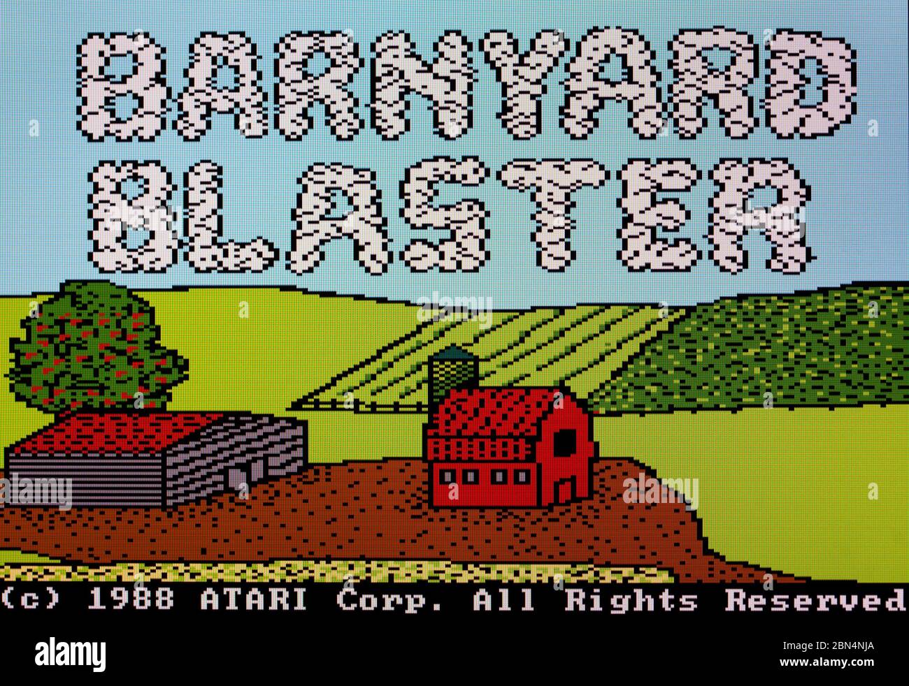 Barnyard Blaster - Atari 7800 Videgame Stock Photo