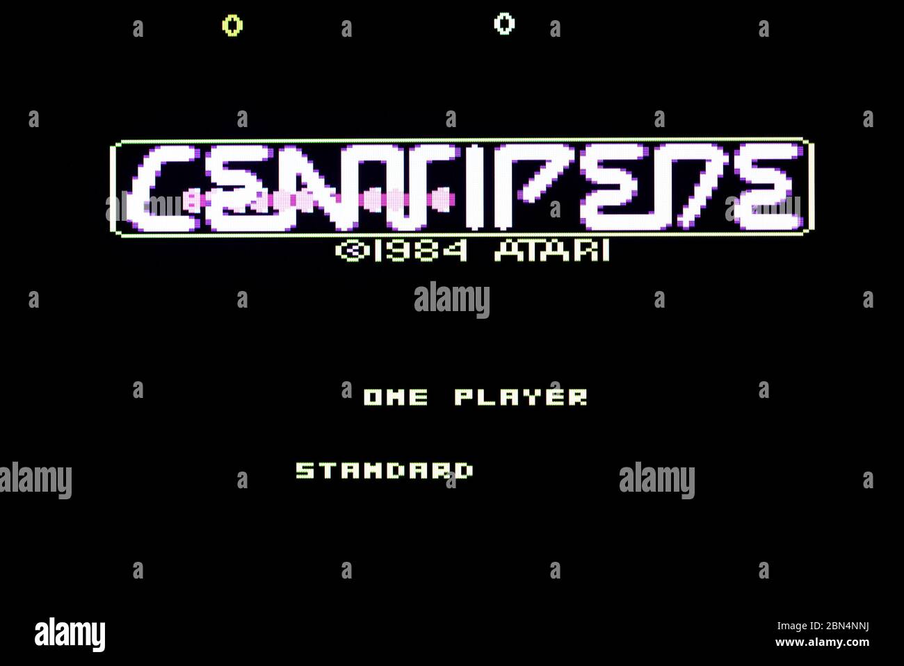Centipede - Atari 7800 Videgame Stock Photo