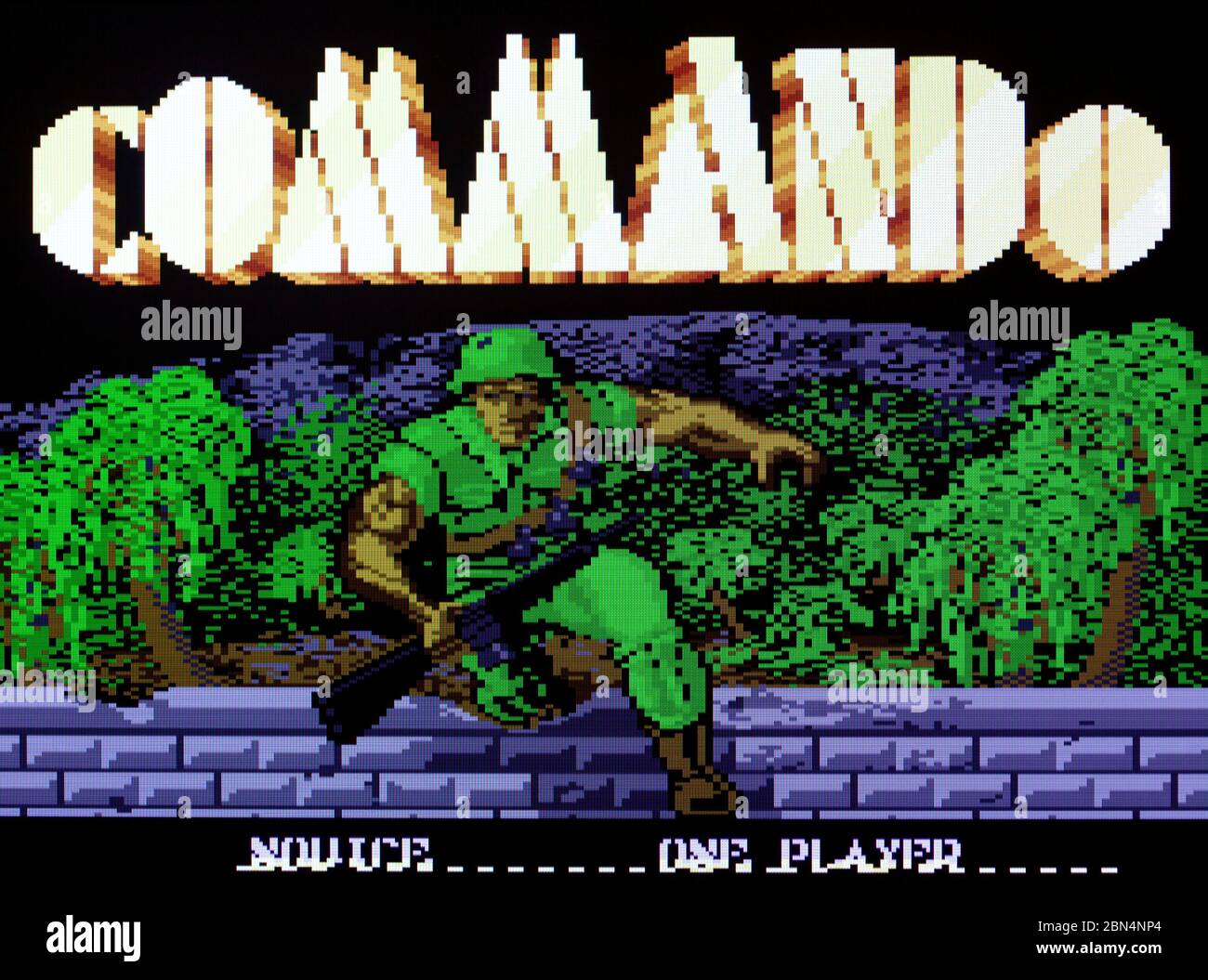 Commando - Atari 7800 Videgame Stock Photo