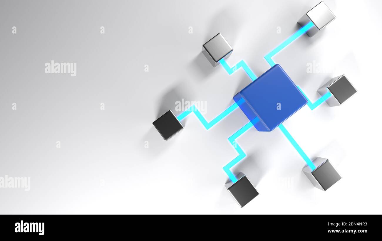 Network connections background - 3D rendering illustration Stock Photo ...