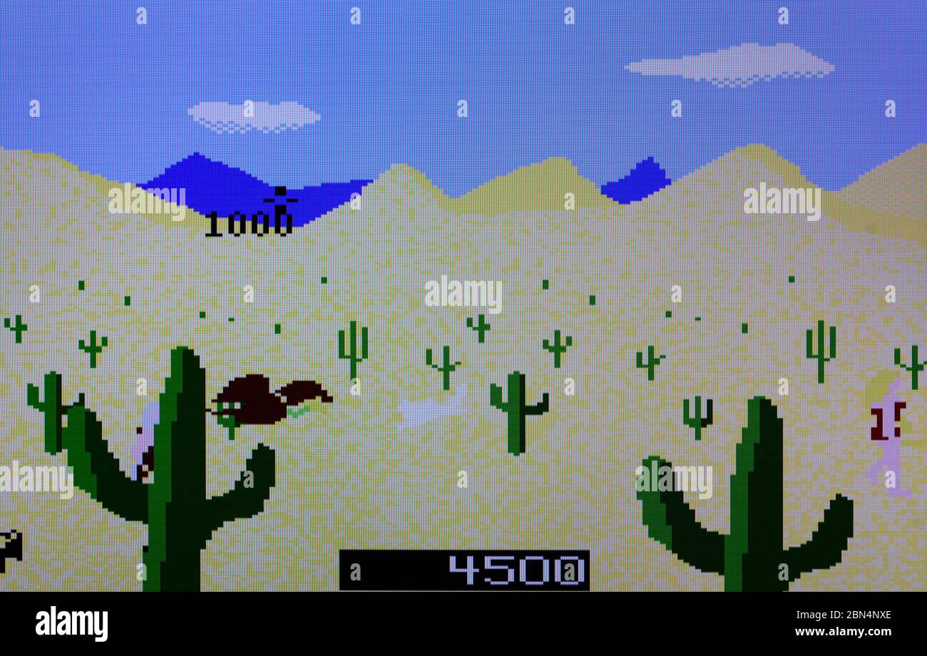 Crossbow - Atari 7800 Videgame Stock Photo