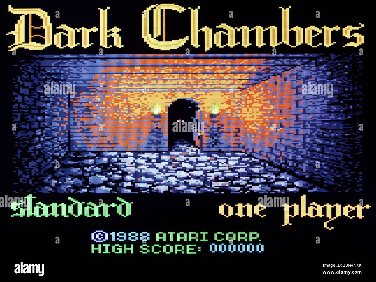 Dark Chambers - Atari 7800 Videgame Stock Photo